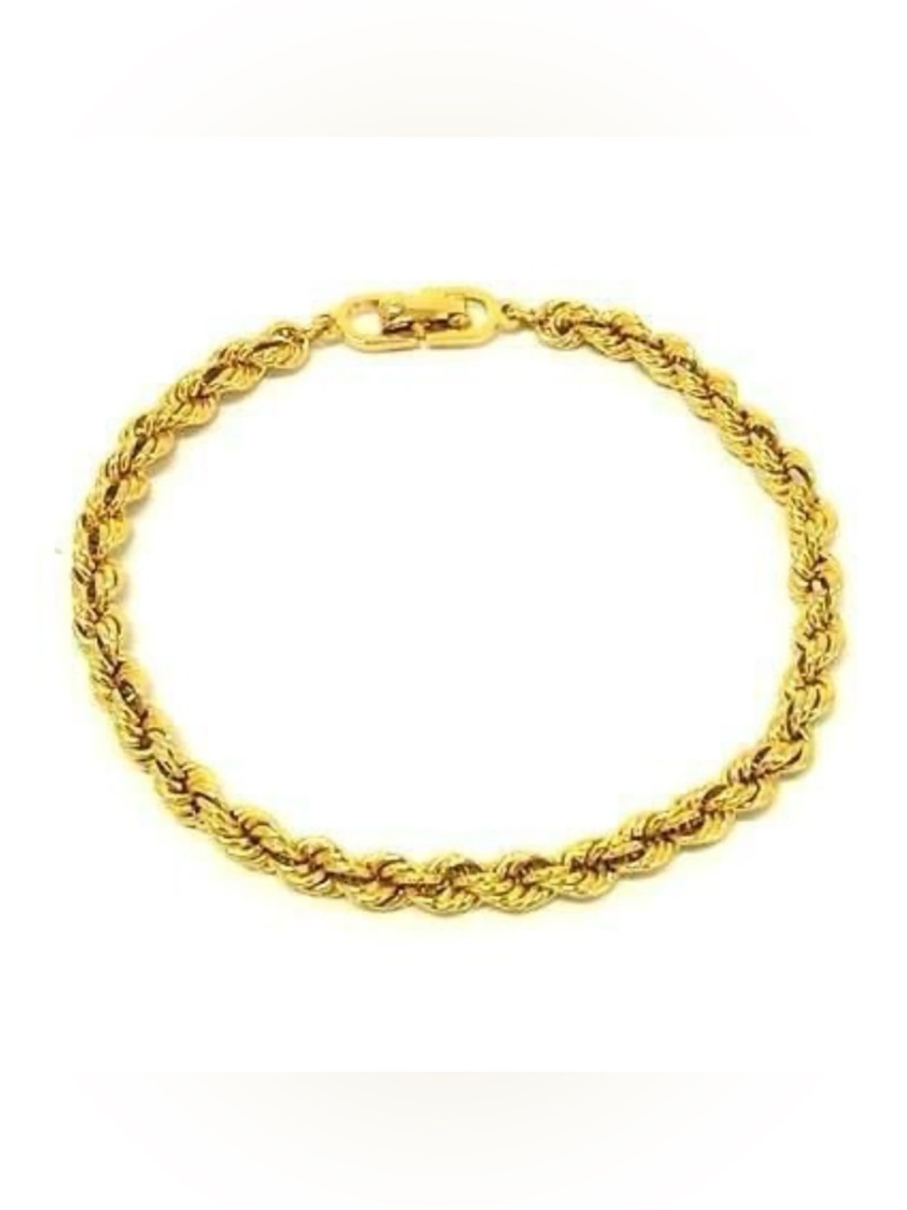 Dior Gold Twisted Rope Bracelet - Women